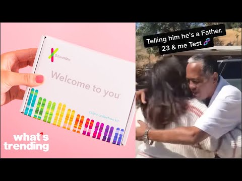 TikTok Shows Woman Meeting Biological Father After taking 23andMe Test