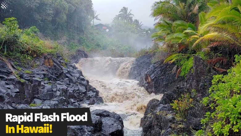 Watch as flash flood forms in a matter of minutes in Hawaii