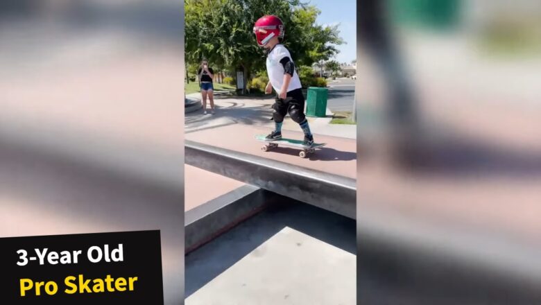 Meet the 3-year-old skateboarder taking the internet by storm