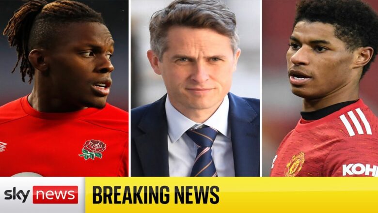 BREAKING: Gavin Williamson accused of mixing up Marcus Rashford with rugby player Maro Itoje