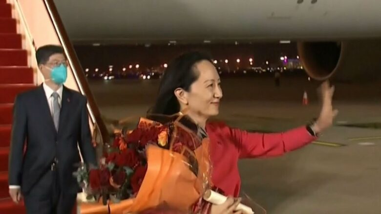 China rolls out the red carpet for arrival of Meng Wanzhou