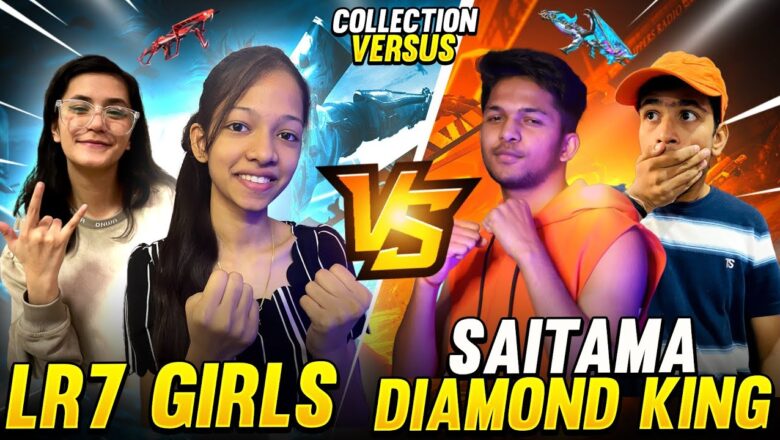 Diamond King & Saitama VS LR7 GIRLS Collection Battle Who Will Win 🤯 Garena Free Fire