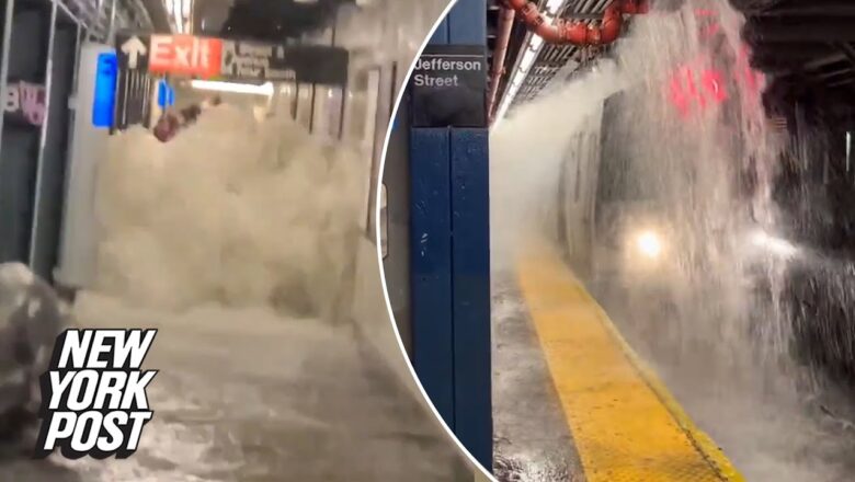 Flash flooding causes mayhem on NYC streets and subways | New York Post