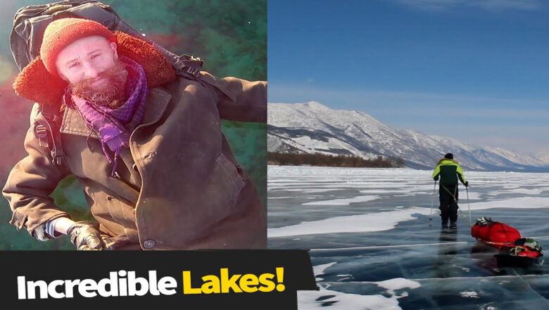 Man Walks Across Ice On World’s Deepest Lake! ?