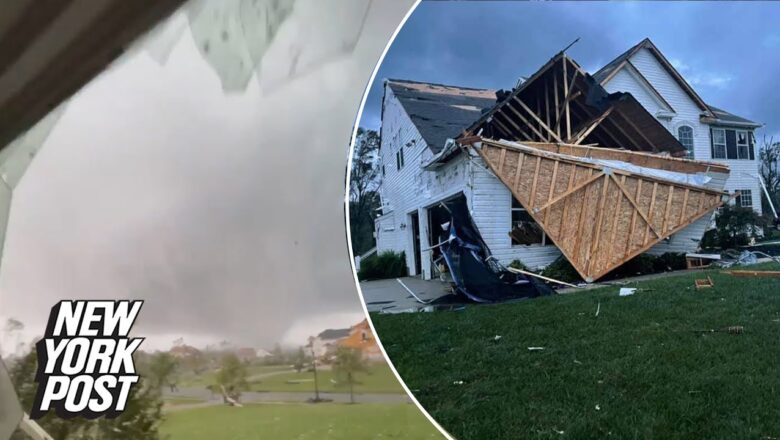 NJ man captures moment tornado devastated his home in chilling video | New York Post