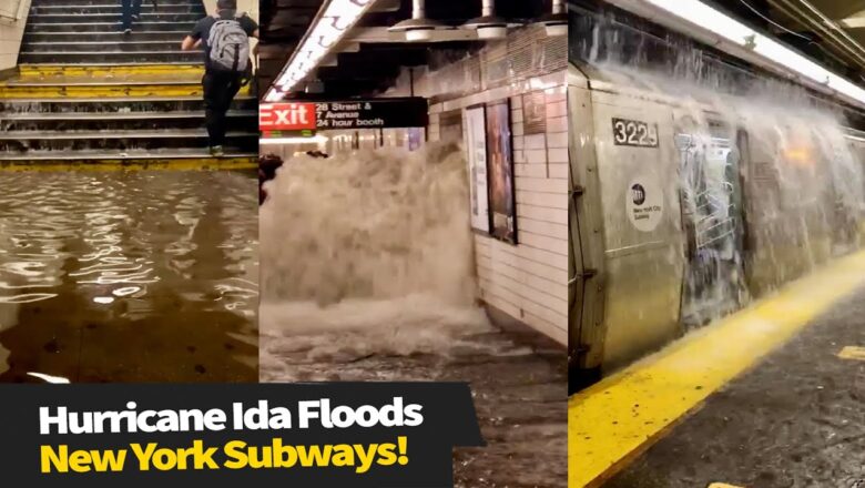 Scary Hurricane Ida Footage Of Flooded Subways in New York!?