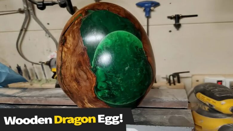 Turning A Dirty Old Log To A Dragon Egg! | Resin Art