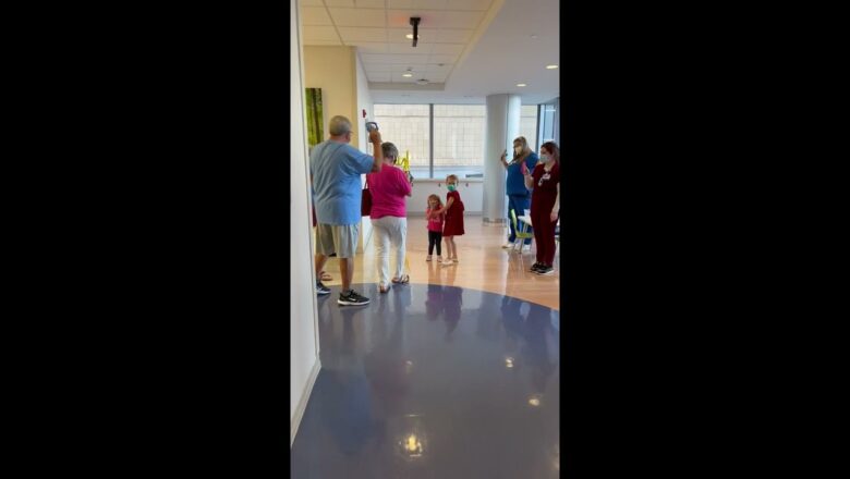 6-year-old cancer survivor rings the bell after nearly two years of intense treatment