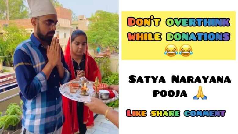 Don’t Overthink While Donations ? ~ Satya Narayana Pooja? #priyalkukreja #shorts #ytshorts