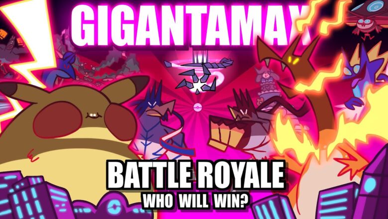 GIGANTAMAX Pokemon Battle Royale ? Collab With @Lockstin & Gnoggin (Loud Sound Warning)