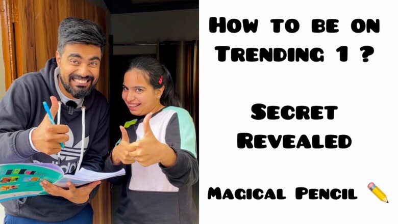 How to be on Trending #1 ? Magical Pencil ✏️ Secret Revealed ? Dushyant Kukreja #shorts #trending