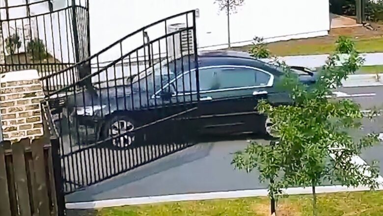 Woman Drives Into Gate | Best Viral Videos Of The Week