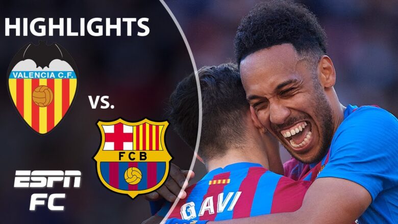 Barcelona THRASHES Valencia as Pierre-Emerick Aubameyang scores three! | LaLiga Highlights | ESPN FC