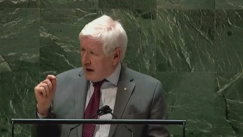 Bob Rae addresses United Nations