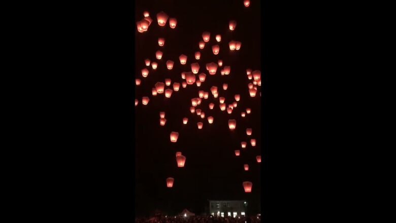 Breathtaking Footage From The Sky Lantern Festival in Taiwan