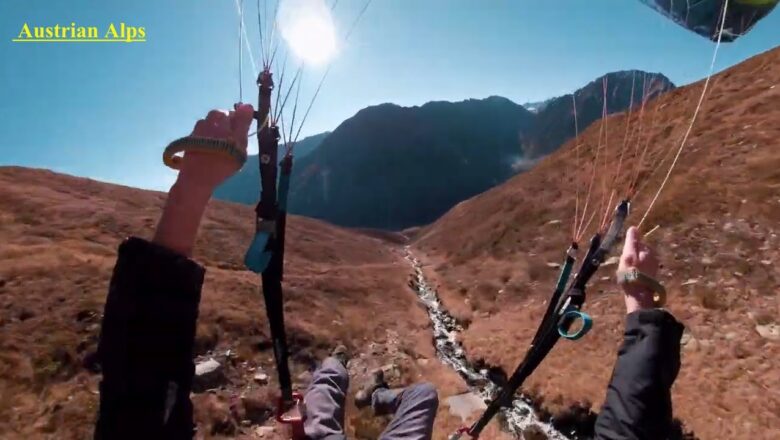 Pro Paraglider Breaks Record Going Down Austrian Alps!