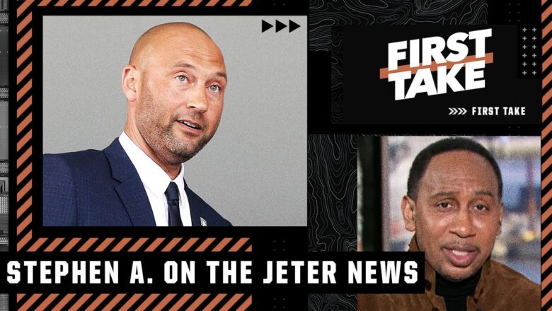 Stephen A. reacts to Derek Jeter stepping down as CEO of the Miami Marlins | First Take