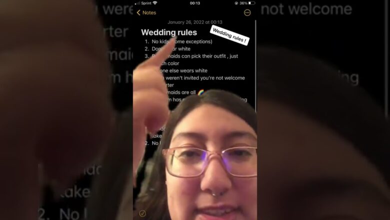 TikToker Goes Viral For Sharing Wedding Rules | What’s Trending in Seconds | #Shorts
