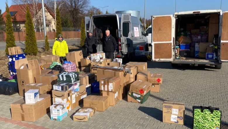 ‘Every little bit helps’: Brits drive to Ukraine to deliver humanitarian aid