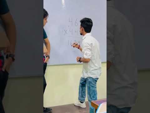 New technique of multiplication #comedy #funny #youtubeshorts #funnyvideos