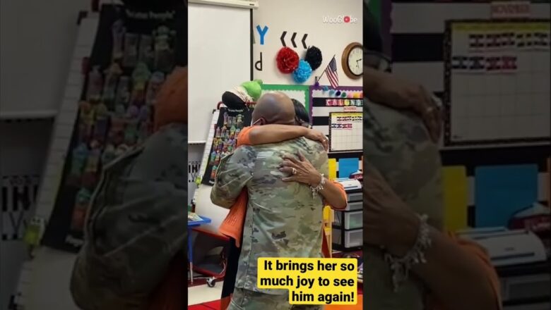 Soldier Returns Home After 7 Months And Surprises His Mom!