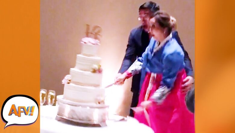 There Goes the CAKE! Let’s Hope This Groom Has a Broom! ? | Top Funny Wedding Fails | AFV 2022