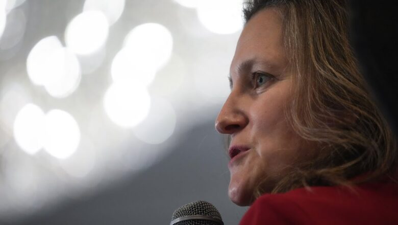 Freeland: “Russia does not have a place” in the G20