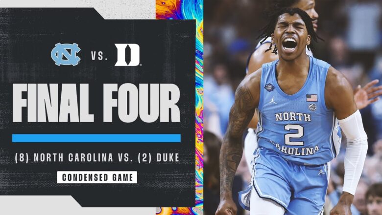 North Carolina vs. Duke – Final Four NCAA tournament extended highlights