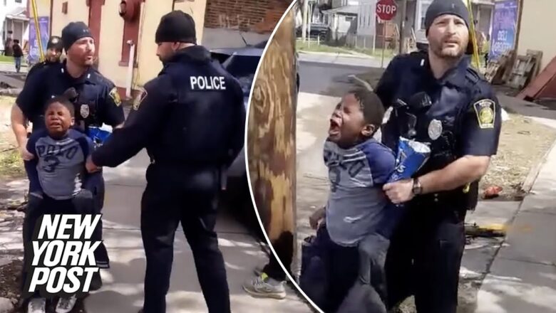 Syracuse cops captured on video detaining boy, 8, accused of stealing Doritos | New York Post