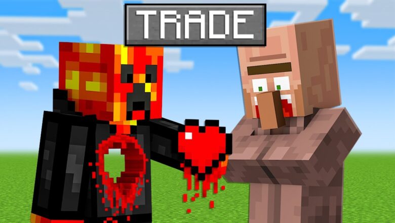 Minecraft But You Can Trade Your Hearts