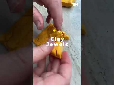 Person Makes Jewelry Pieces With Polymer Clay