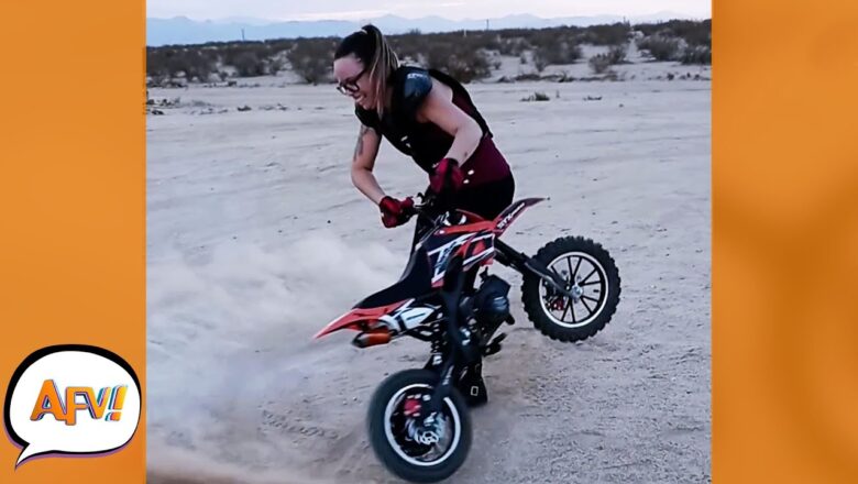 That’s a Ton of TORQUE for a Tiny Bike! ? | Funniest Fails | AFV 2022