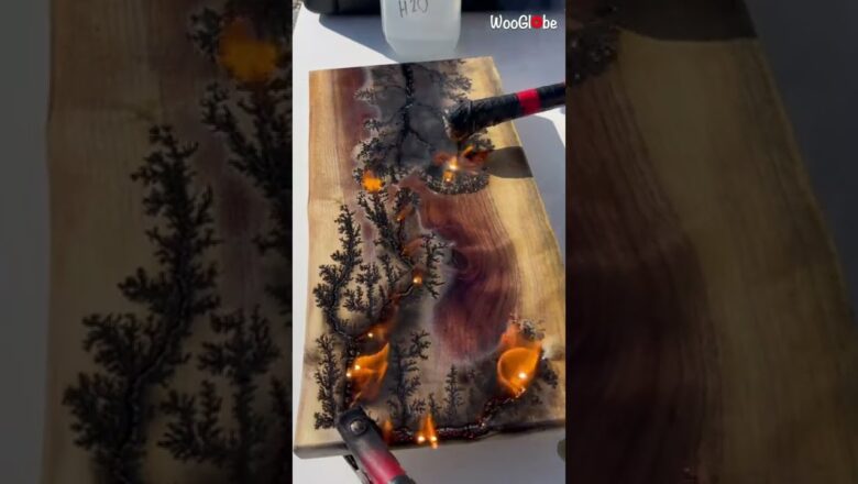 Using fractal wood burning to create amazing wood artwork