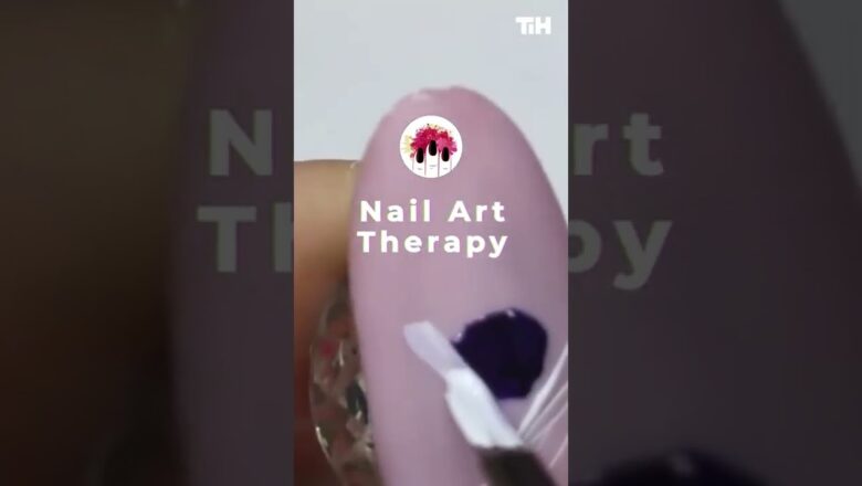 Person Does Beautiful Nail Art