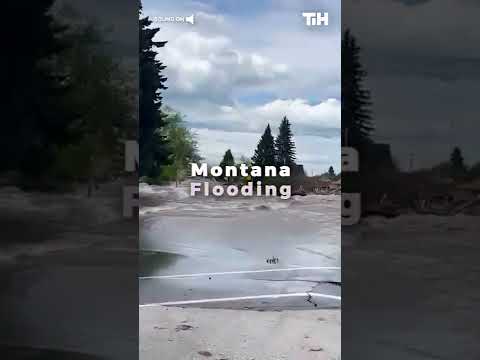 Person Witnesses Devastating Flood in Streets of Red Lodge, Montana