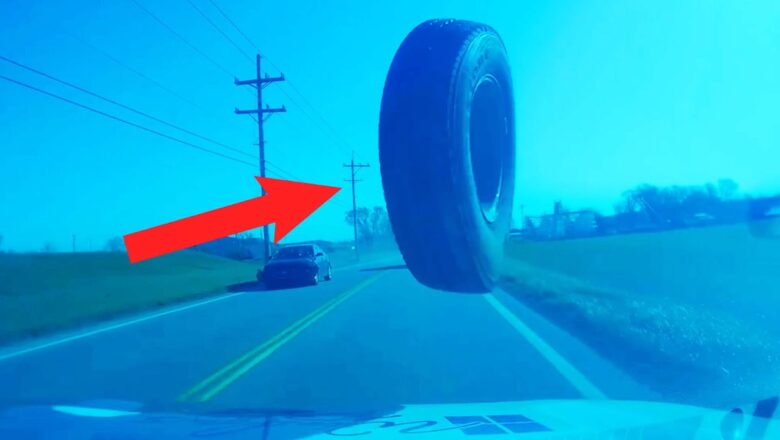 Tire Destroys Windshield | Viral Videos Of The Week