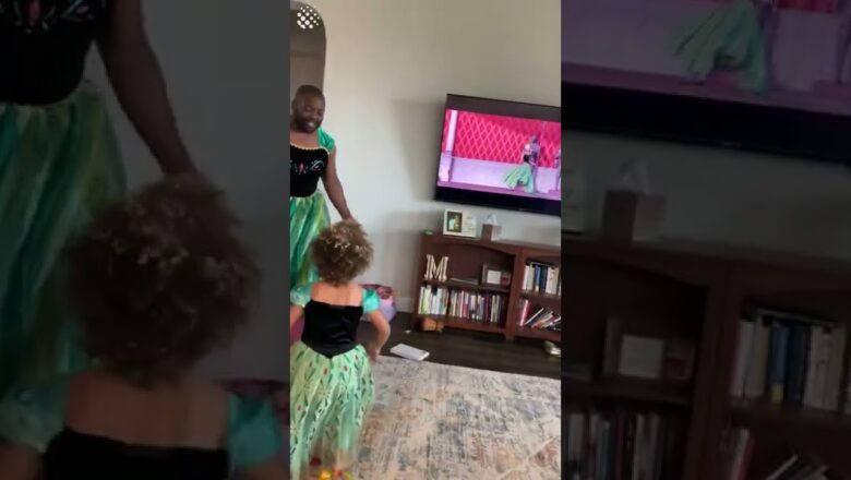 Dad dresses up as ‘Frozen’ character and dances with his daughter
