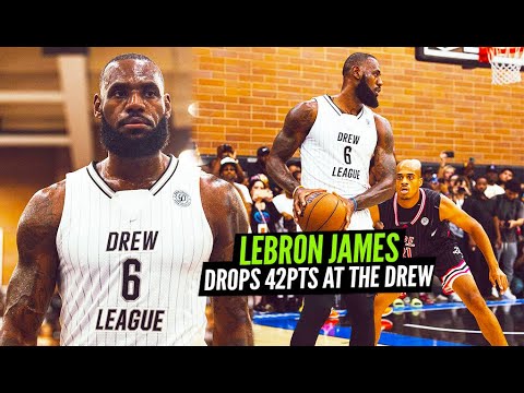 LeBron James Shuts Down TRASH TALKER at The Drew League!! Drops 42 Points & 16 Rebounds