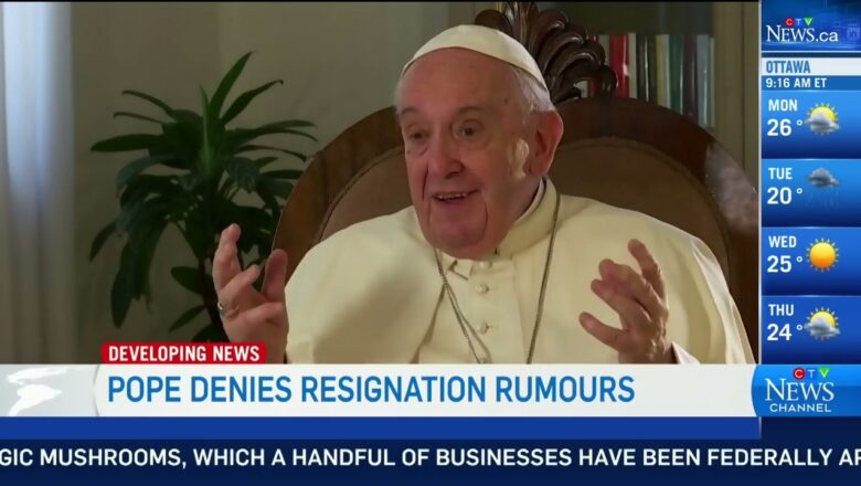 Pope Francis says he isn’t resigning, dismisses rumors of cancer diagnosis