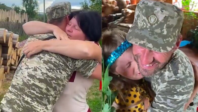 Ukrainian soldier returns home after not being seen for 4 months