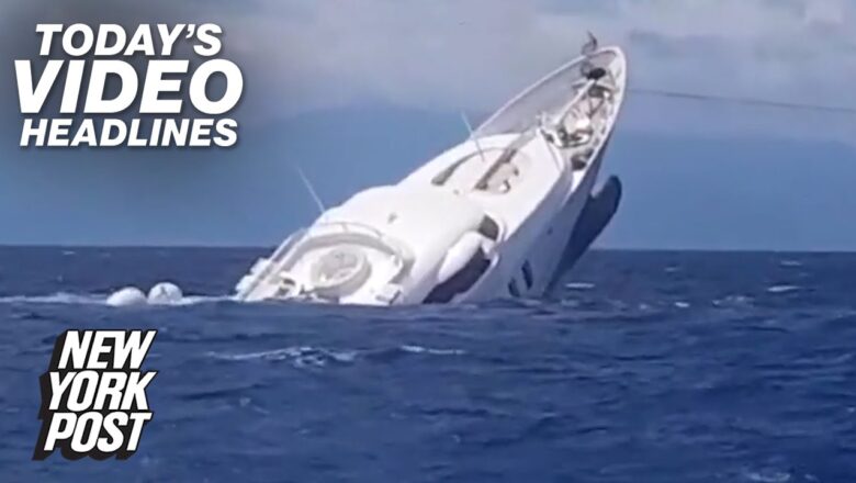 Superyacht sinks, Youtube heroes and Elon Musk’s carbon footprint | Today’s Video Headlines