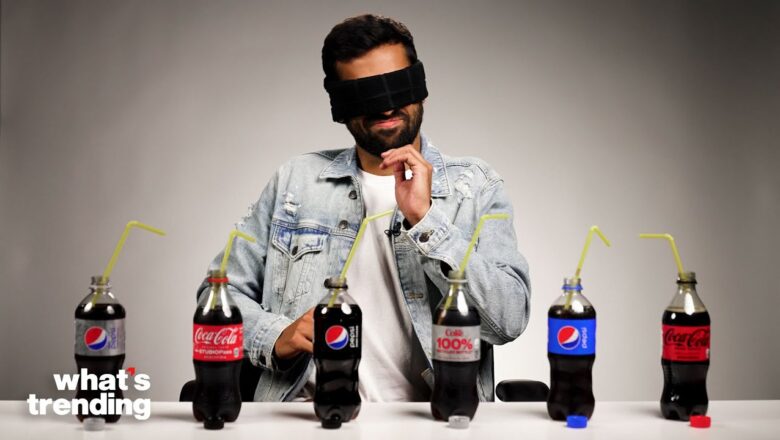 We Tried Tasting Coke Versus Pepsi Blindfolded | What’s Trending | Trend Trials