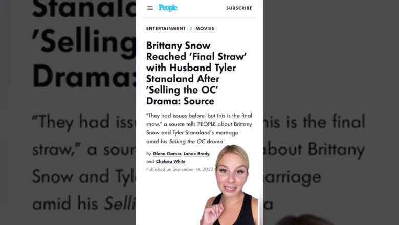 Brittany Snow & Tyler Stanaland Split Due To ‘Selling OC’ | What’s Trending In Seconds | #Shorts