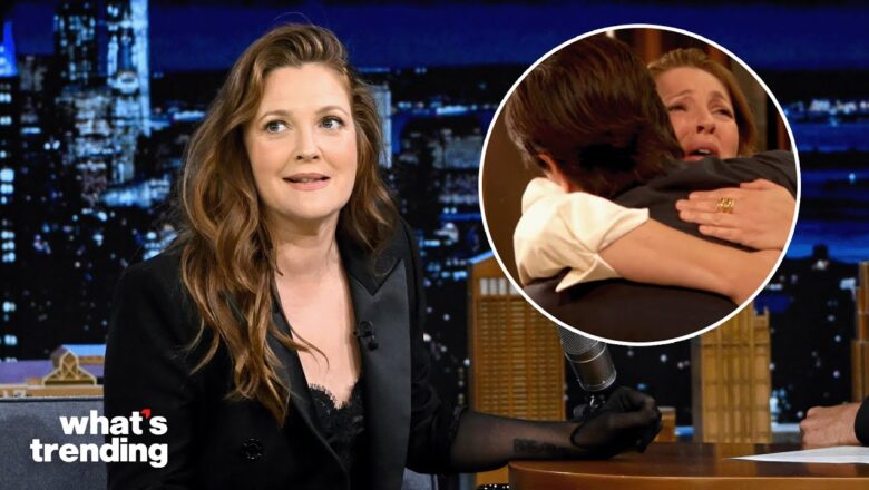 Drew Barrymore Gets EMOTIONAL with Ex Justin Long | What’s Trending Celeb Scoop