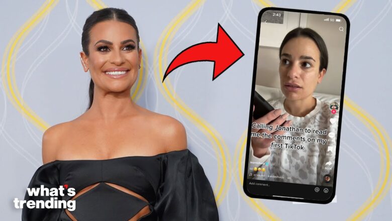 Lea Michele Jokes That She Can’t Read In Viral Video | What’s Trending Celeb Scoop