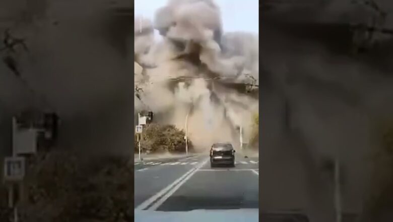 Dashcam footage shows missile strike in Dnipro, Ukraine | USA TODAY #Shorts