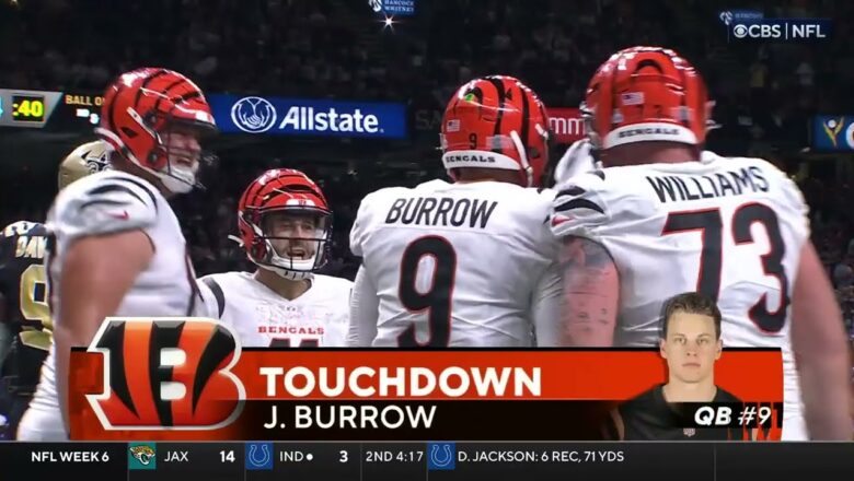 Joe Burrow Rushes for the TD!