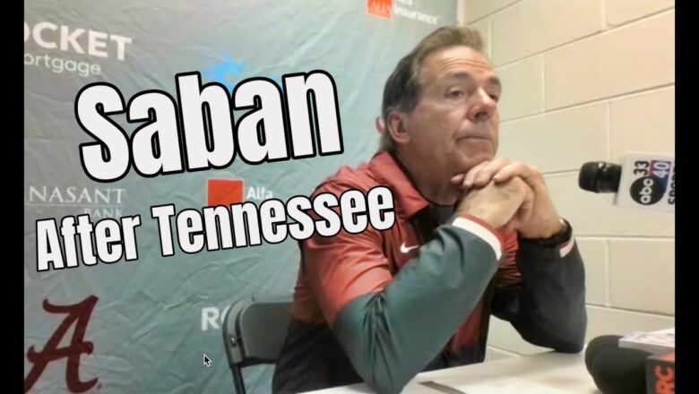 Nick Saban after 52-49 loss to Tennessee | Alabama loses to Tennessee Volunteers