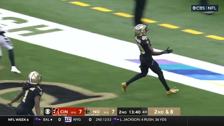 Rashid Shaheed Turns on the Jets for a 44-Yard TD!