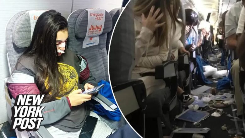 WATCH: 12 passengers hurt during turbulent flight across Atlantic from Spain | New York Post